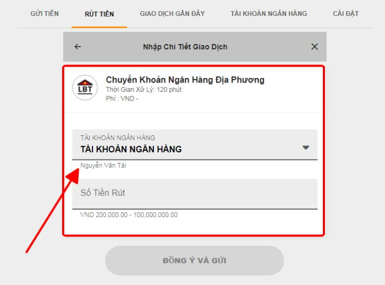 Bạn phải điền đầy đủ thông tin Hướng Dẫn Rút Tiền 188bet Về Tài Khoản Ngân Hàng Thành Công 100%