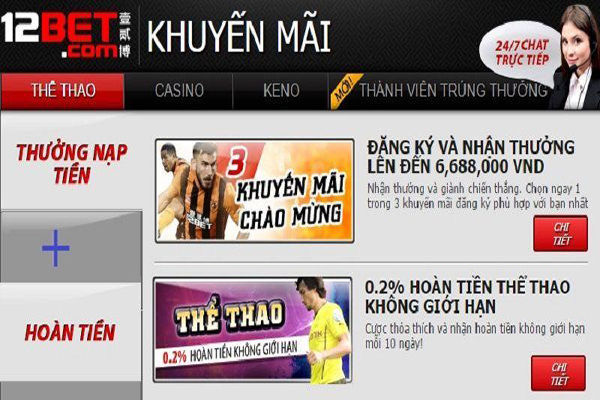 Vô vàn chương trình khuyến mãi tại nhà cái 12bet đang chờ đón bạn cac-chuong-trinh-khuyen-mai-casino-tai-12bet-ma-ban-nen-biet2