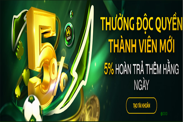 Khuyến mãi 5% hoàn trả thêm độc quyền khách hàng mới trên trang V9BET khuyen-mai-hot-tai-trang-v9bet-khong-the-bo-lo2