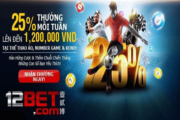 12BET hỗ trợ nhiều chương trình khuyến mãi hấp dẫn trai-nghiem-da-dang-san-pham-the-thao-tai-12bet2