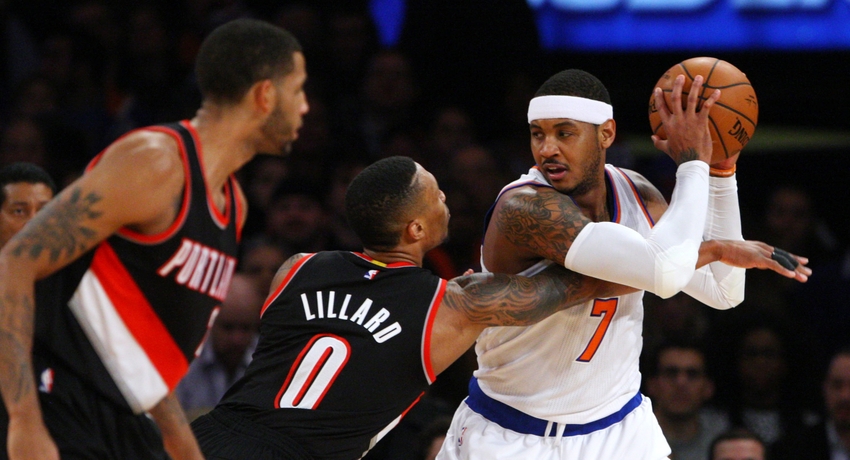 Portland Trail Blazers vs New York Knicks