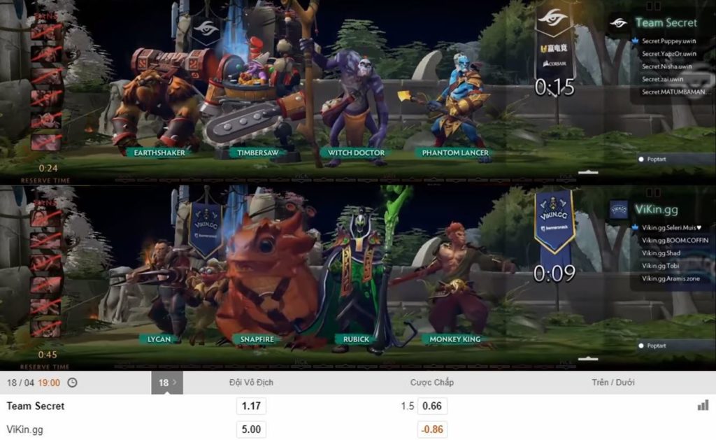 Team Secret vs ViKiN.gg 