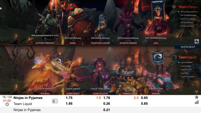 Ninjas in Pyjamas vs Team Liquid Ninjas in Pyjamas vs Team Liquid
