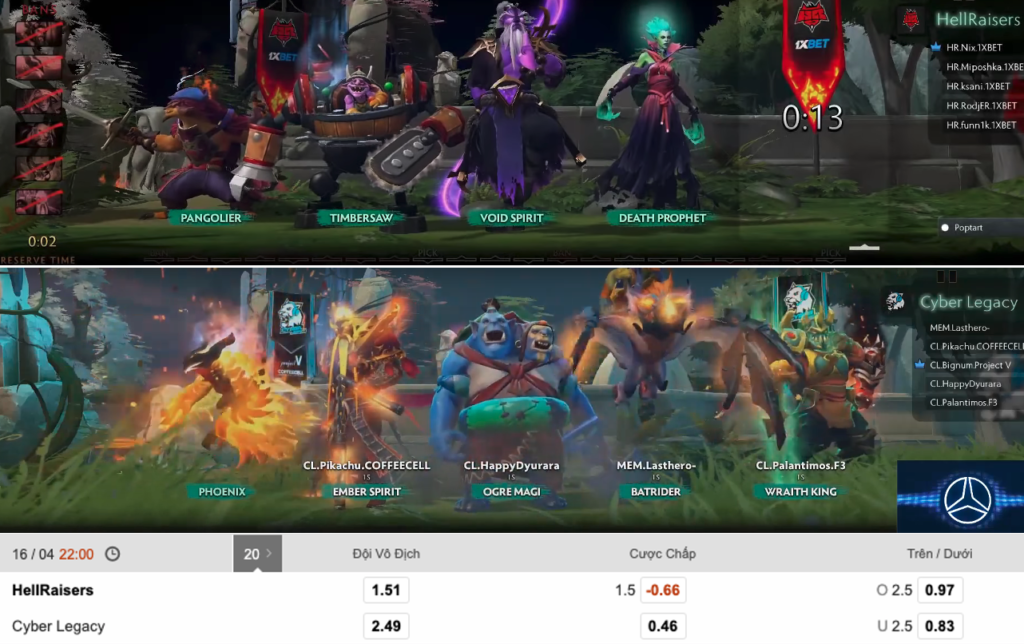 Soi kèo eSport giải ESL One – Los Angeles: HellRaisers vs Cyber Legacy (10:00pm, 16/4)