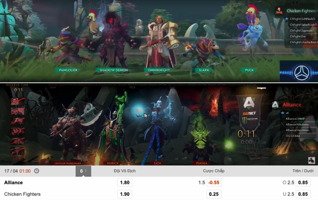 Alliance vs Chicken Fighters