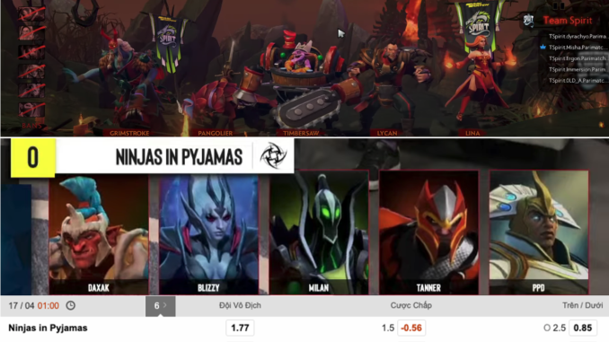Ninjas in Pyjamas vs Team Spirit