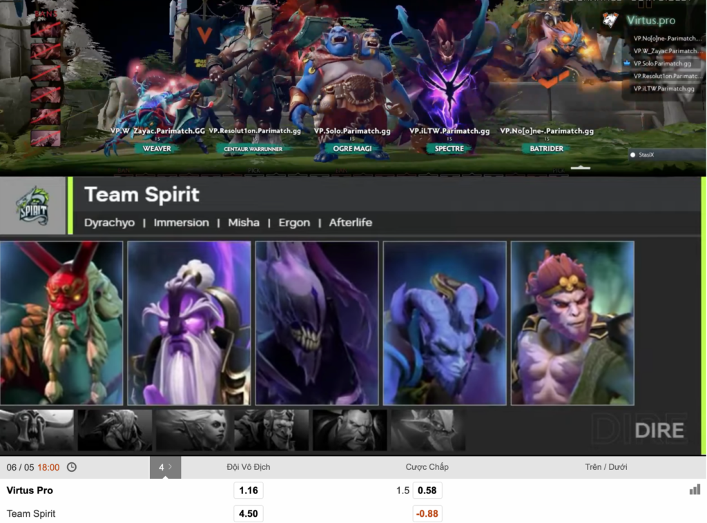 Virtus Pro vs Team Spirit