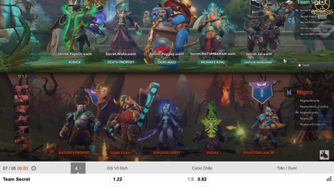 07 May - Team Secret vs Nigma
