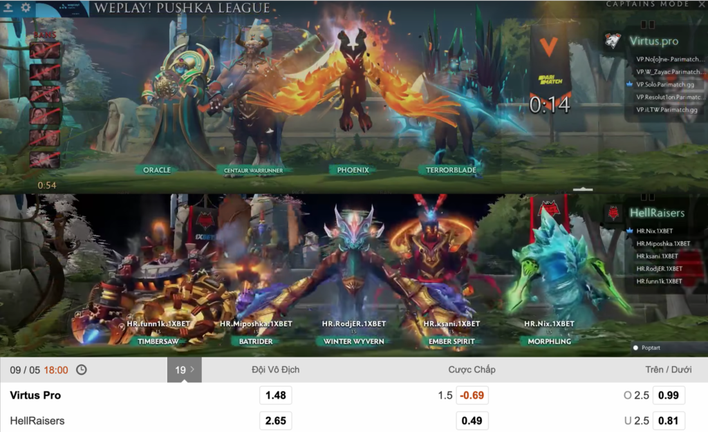 Virtus Pro vs HellRaisers 