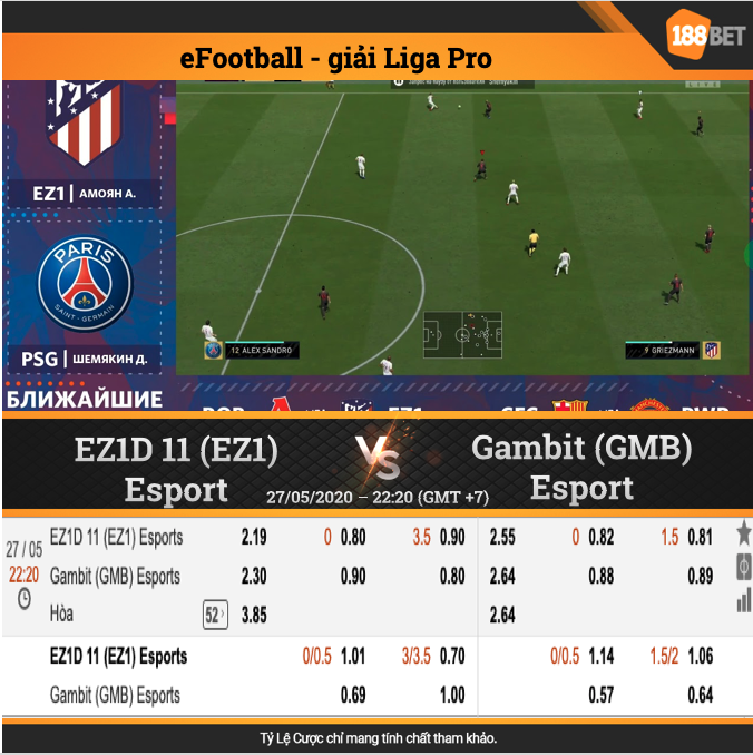 EZ1D 11 (EZ1) Esports vs Gambit (GMB) Esports