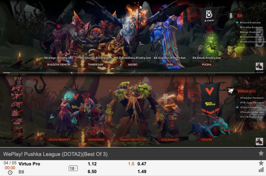 B8 vs Virtus Pro