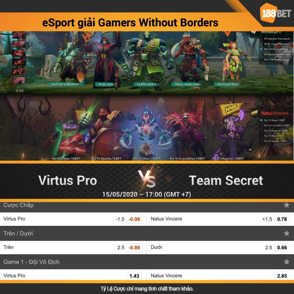 eSport giải Gamer Without Borders: Virtus Pro vs Natus Vicer