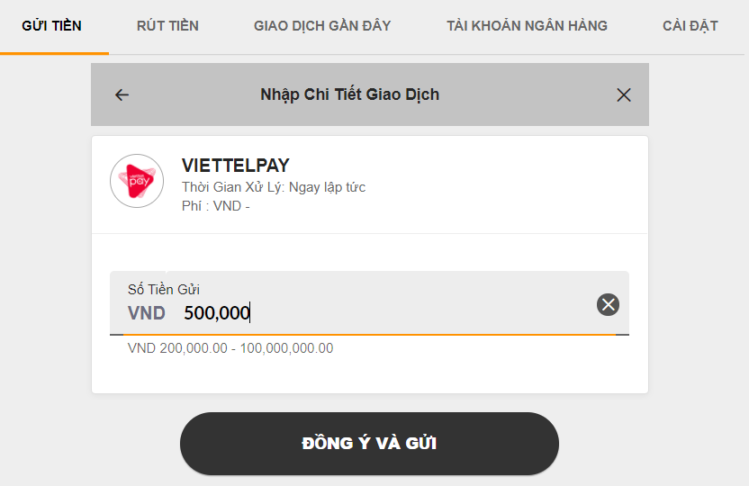 Chọn phương thức gửi bằng Viettel Pay Gửi Tiền 188Bet Hướng Dẫn Cách Đơn Giản, Chi Tiết Nhất