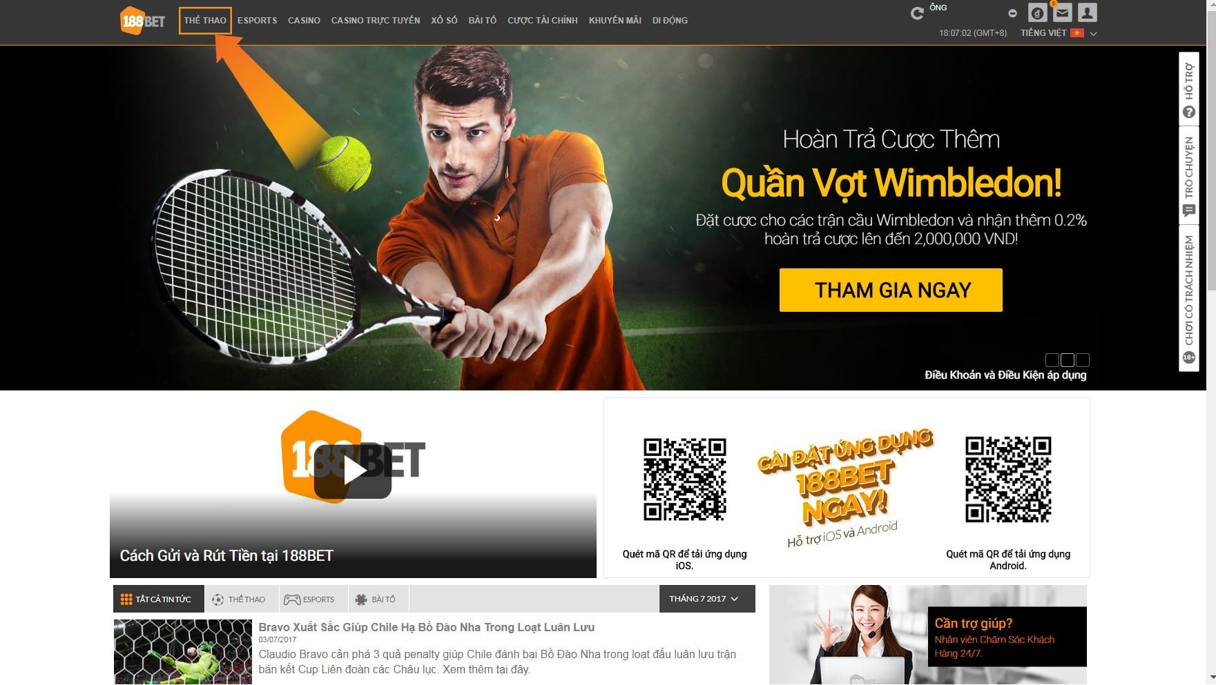 Thể Thao 188bet - Trải Nghiệm Cá Cược Trực Tuyến Đỉnh Cao