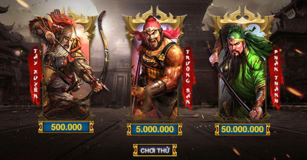 3 phòng chơi được giới thiệu Hướng Dẫn Ngũ Hổ Tướng Và Mẹo Chơi Cho Các Tân Thủ Hay Nhất