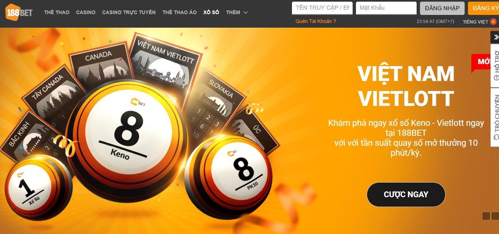Xổ Số Trực Tuyến 188bet - TOP Trò Chơi Phổ Biến Nhất