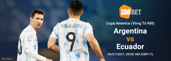 Soi kèo Argentina vs Ecuador, 8h ngày 4/7, Copa America
