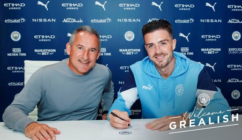 Man City đã phá kỷ lục chuyển nhượng khi bỏ ra 100 triệu để mua Grealish Jack Grealish Chuyển Đến Man City Với Mức Giá Kỷ Lục