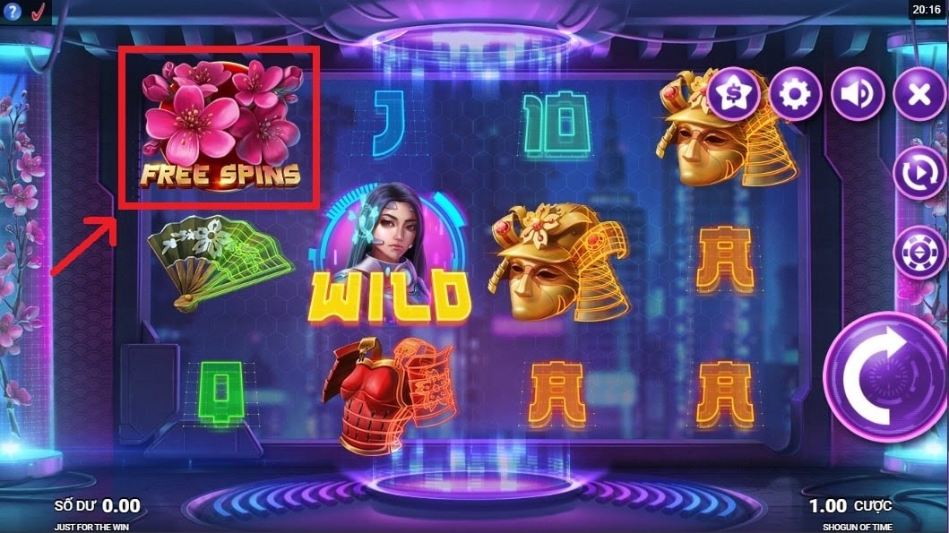 Giao diện chính của game Hướng Dẫn Chơi Tướng Quân Shogun Nhận Thưởng Tới Mức Tối Đa