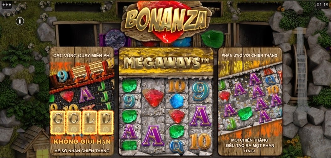 Giao diện chính trong game Game Vận May Phú Quý - Cùng Khai Thác Đá Quý Trúng Thưởng 12,000x