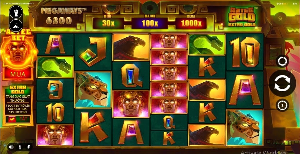 Vàng Aztec: Hoàng Kim Megaways được yêu thích nhờ nhiều tính năng hấp dẫn Thắng X1000 Lần Tại 5 Trò Chơi Đang Thịnh Hành Tại 188BET