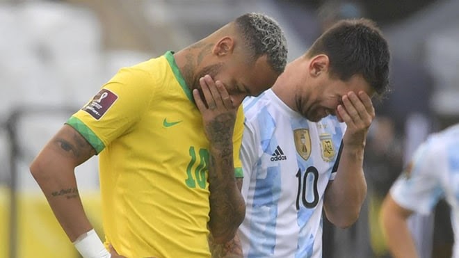 Trận đấu bị hoãn đột ngột khi bóng lăn được 5 phút Brazil vs Argentina WC 2022