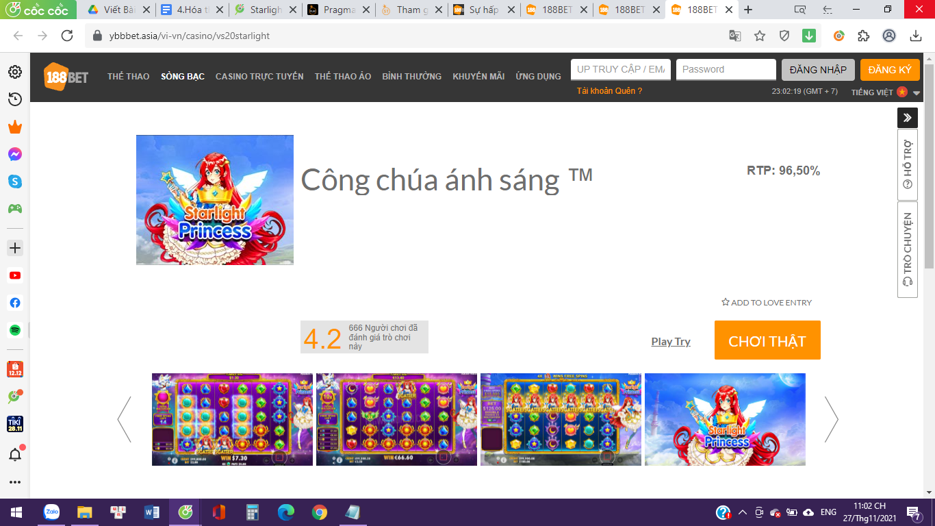 Giao diện game Công chúa của Ánh Sáng Game Công Chúa Của Ánh Sáng mới, lạ tại thế giới 188bet