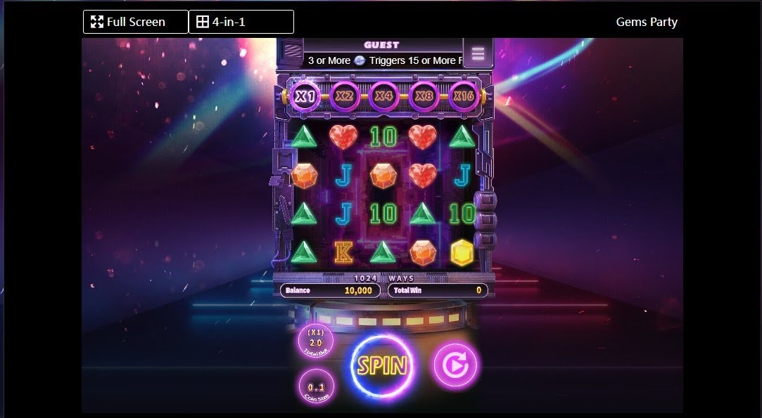 Trò chơi slot trực tuyến với chủ đề là đá quý Bữa tiệc đá quý - tựa game ăn tiền, đổi thưởng hấp dẫn