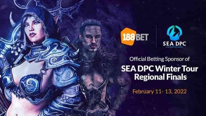 188Bet trở thành đối tác chính thức của SEA DPC Winter Tour Regional Finals Đối tác 188bet tài trợ chung kết Dota 2 SEA DPC Winter