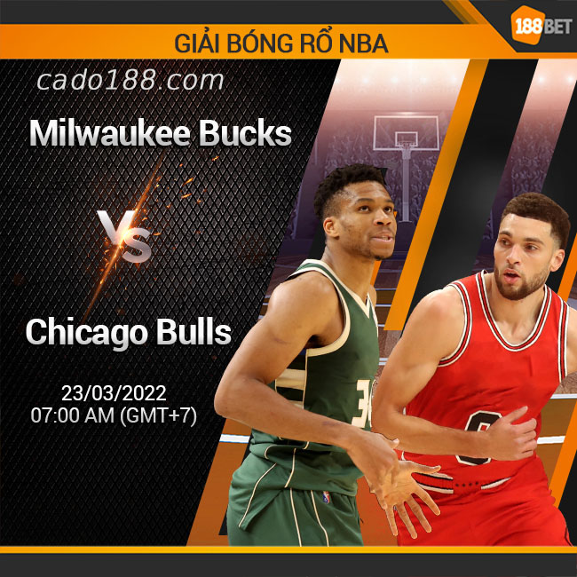 Milwaukee Bucks trở về thánh địa Fiserv Forum sau chuỗi du đấu dài 4 trận Soi kèo bóng rổ Milwaukee Bucks vs Chicago Bulls, 23/3