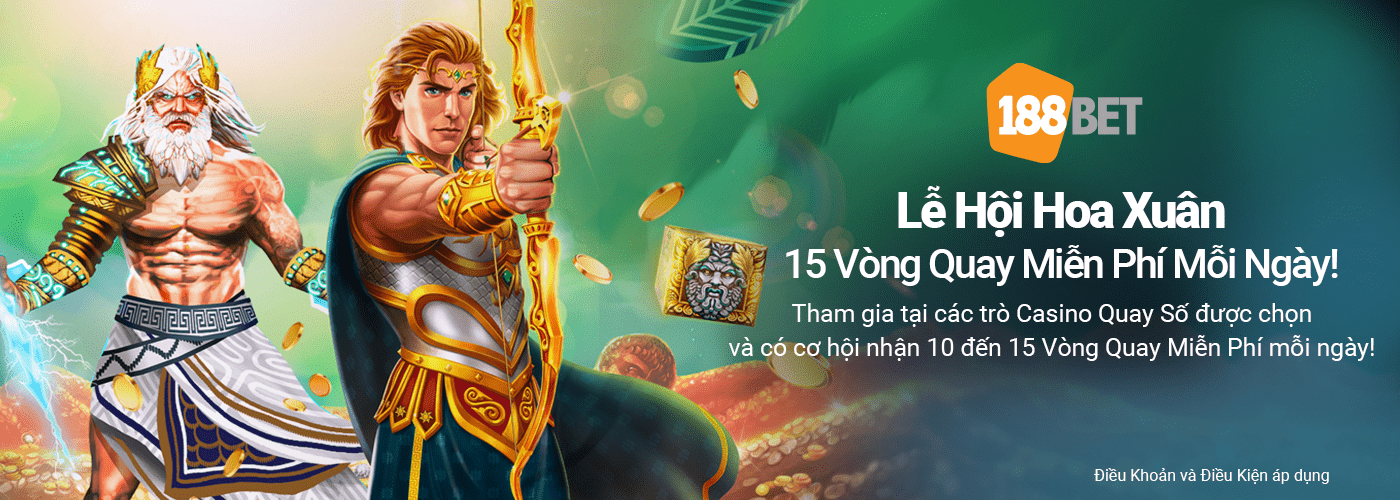 Tham gia Kho tàng Cổ đại Poseidon Megaway để nhận thưởng vòng quay miễn phí mỗi ngày. Lễ hội hoa xuân thưởng 15 vòng quay FREE mỗi ngày tại 188bet