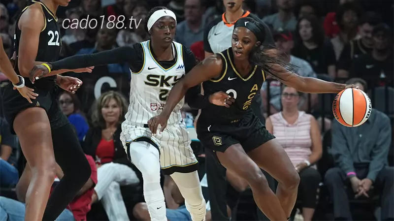 Làm khách trước Chicago Sky sẽ là cơ hội hoàn hảo để The Aces kiếm thêm chiến thắng Soi kèo bóng rổ WNBA Chicago Sky vs Las Vegas Aces ngày 25_8