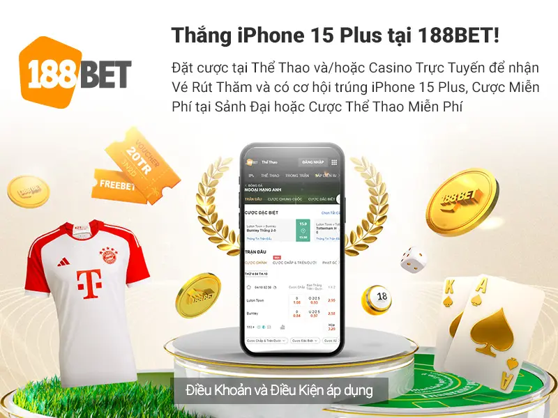 Chương trình khuyến mãi “Thắng iPhone 15 Plus tại 188BET” Thắng iPhone 15 Plus tại 188bet