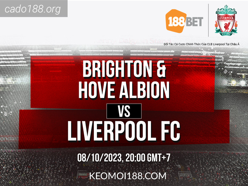 Soi kèo Brighton vs Liverpool, 20h00 ngày 08/10, EPL