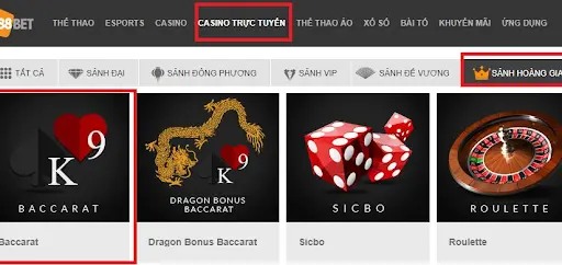 Tham gia sảnh Châu Âu nhận hoàn trả cùng Baccarat Baccarat sảnh Châu Âu