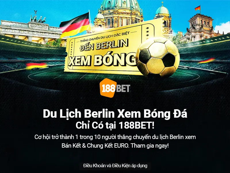 Khuyến mãi xem bóng đá độc quyền tại 188Bet Khuyến mãi xem bán kết & chung kết Euro