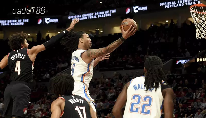 Quá khó để Portland Trail Blazers có thể hy vọng vào kết quả khả quan trên sân nhà Oklahoma City Thunder Soi kèo bóng rổ Oklahoma City Thunder vs PT Blazers 12_1
