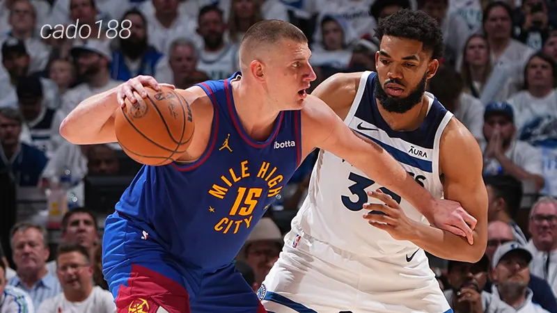 Denver Nuggets thắng dễ trận đối đầu trước Bầy Sói trên sân nhà và vươn lên dẫn trước 3 – 2. Nhận định NBA Minnesota Timberwolves vs Denver Nuggets 17_5
